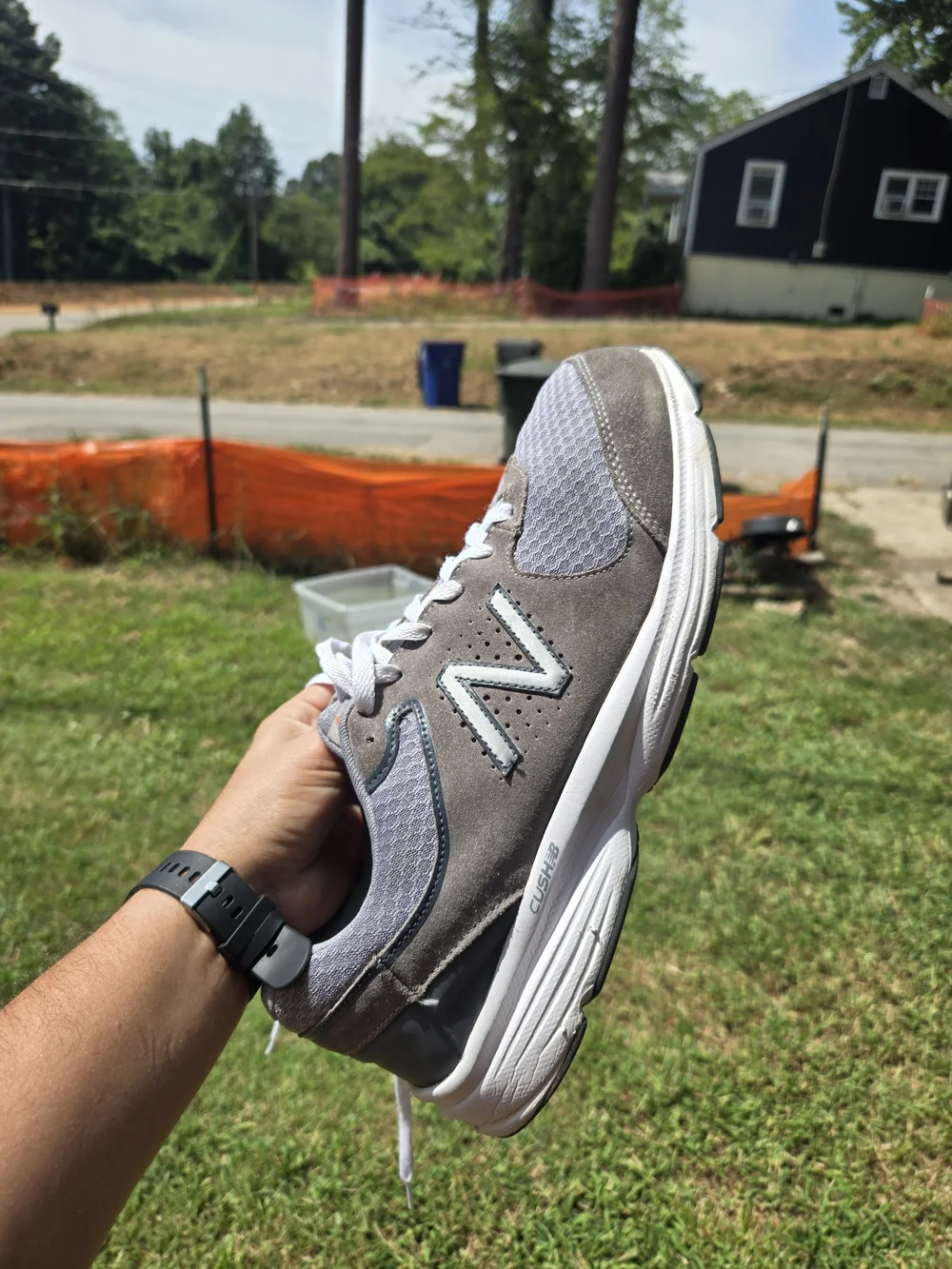 New Balance Men’s Grey Athletic Walking Shoes